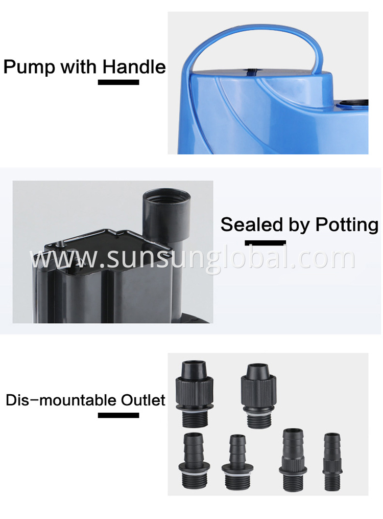 Sunsun 2/3/4 Inch Low Water Level Electric Centrifugal Submersible Deep Well Field Water Pump